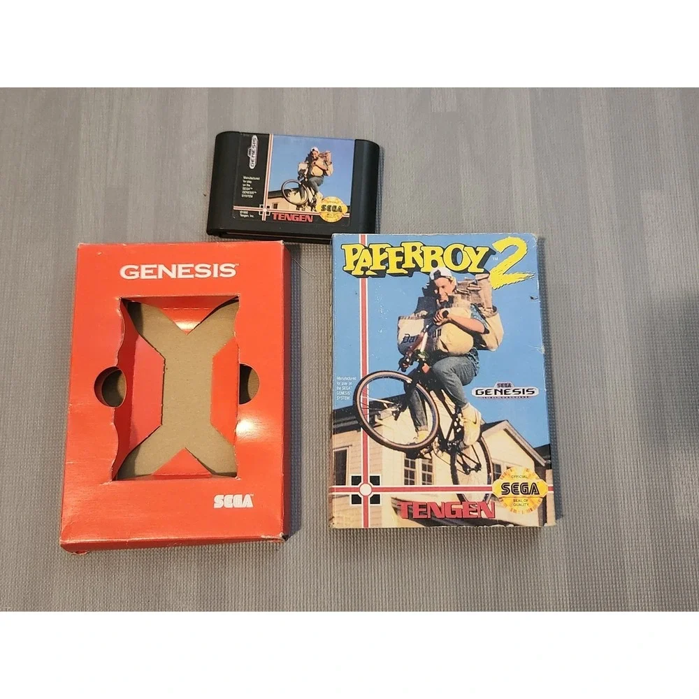 Paperboy 2 (Sega Genesis, 1992) NO MANUAL